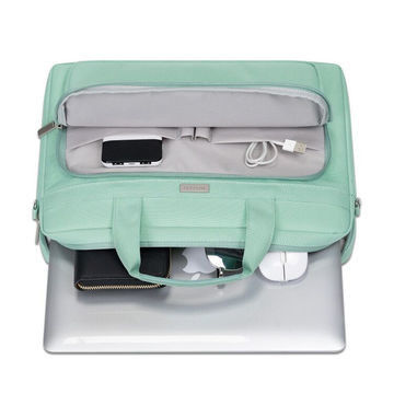 Einfache Design Laptop Schultertasche Polyester Messenger mit Aktentasche