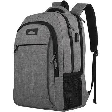 Anti-Diebstahl-Slim-Reise-Laptop-Rucksack mit USB-Ladestation