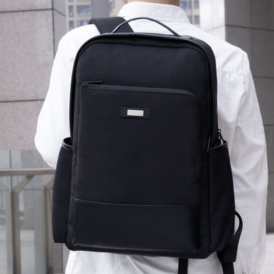 RPET Wasserdichte schwarze Business-Tasche 15,6" RPET Laptop-Rücksack