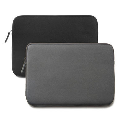 Maßgeschneiderte Laptop-Tasche Hülsen, Neopren Laptop-Hüllen mit schwarzgrauer Farbe