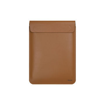 Wasserdichtes Laptop-Hülse Deckel PU Leder Material Braune Farbe