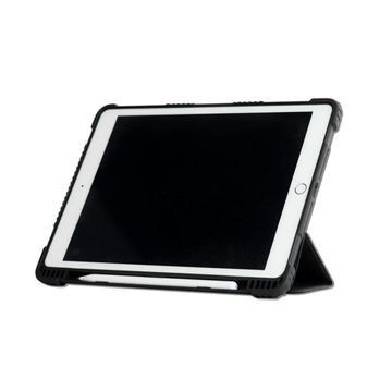 Durchsichtige robuste Ipad-Hülle mit weichem Rand Magnetische Tri-Fold-Hülle